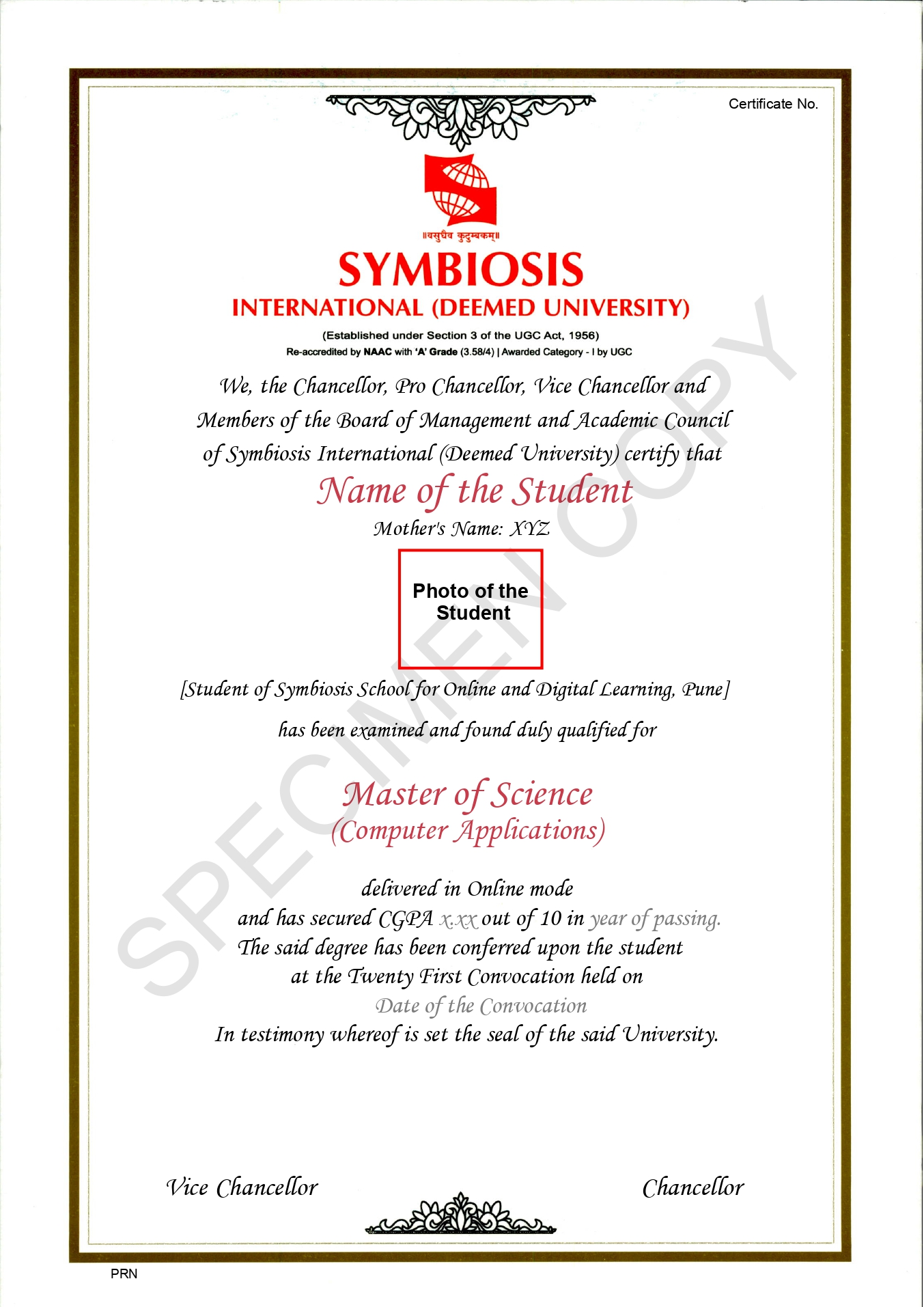 SSODL Certificate